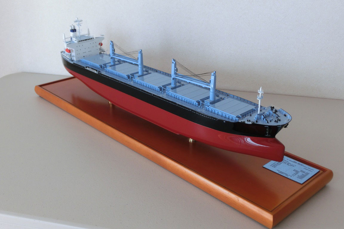 1/300「マンダリン サン」バラ積貨物船(Bulk-carrier）大型バラ積貨物船ファイバーグラス製精密完成模型 ウッドマンクラブ