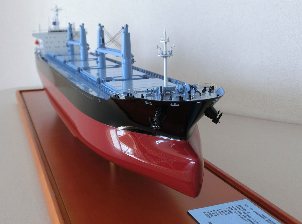 1/300「マンダリン サン」バラ積貨物船(Bulk-carrier）大型バラ積貨物船ファイバーグラス製精密完成模型 ウッドマンクラブ