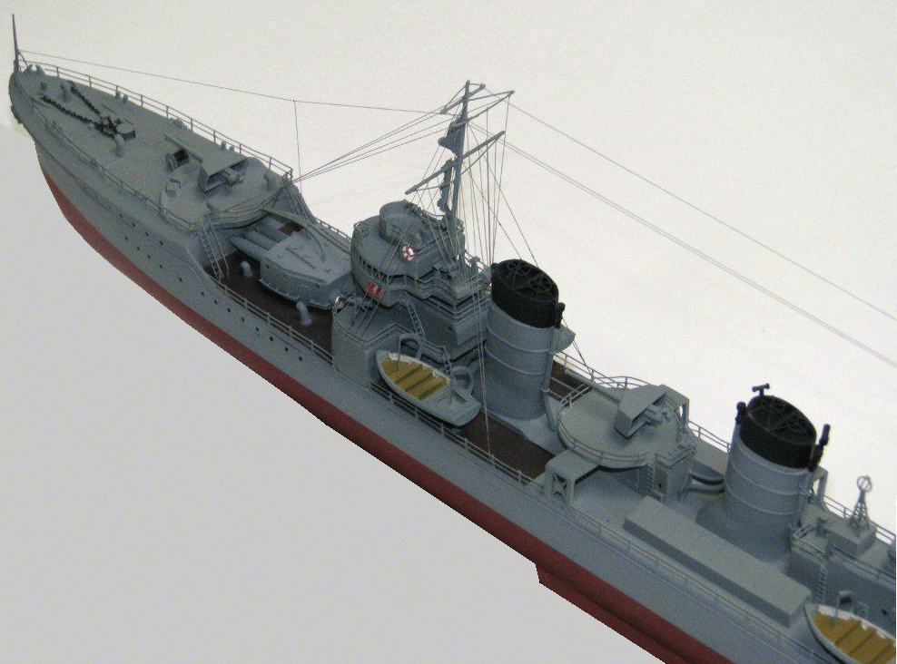 駆逐艦睦月 MUTSUKI 1/350,1/200,1/144,1/100 精密艦船模型 ハンドメイド木製艦船模型、精密模型製作・販売の専門店 ウッドマンクラブ