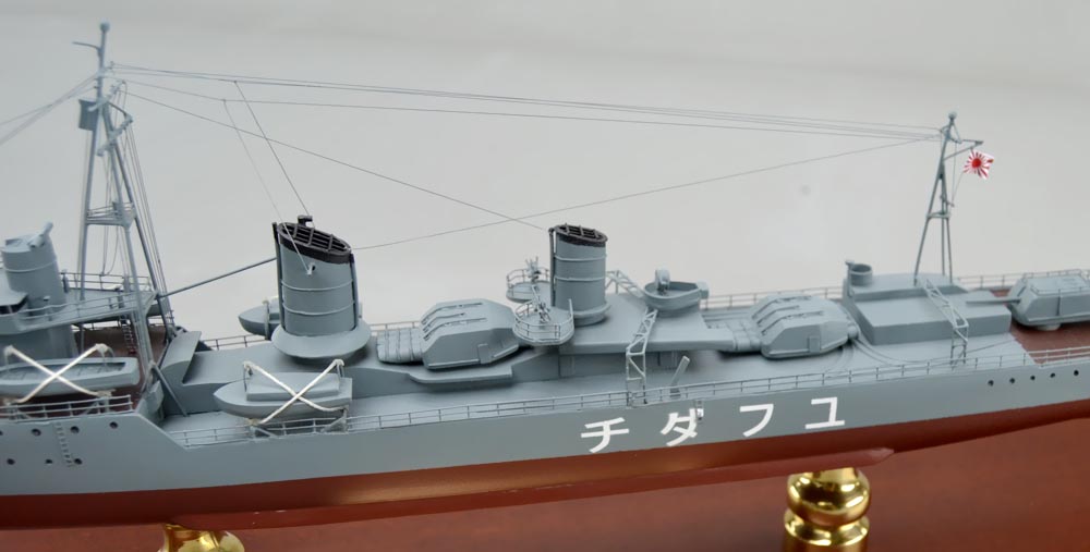 駆逐艦 夕立 1/200 精密艦船模型 ハンドメイド木製艦船模型、精密模型製作・販売の専門店 ウッドマンクラブ