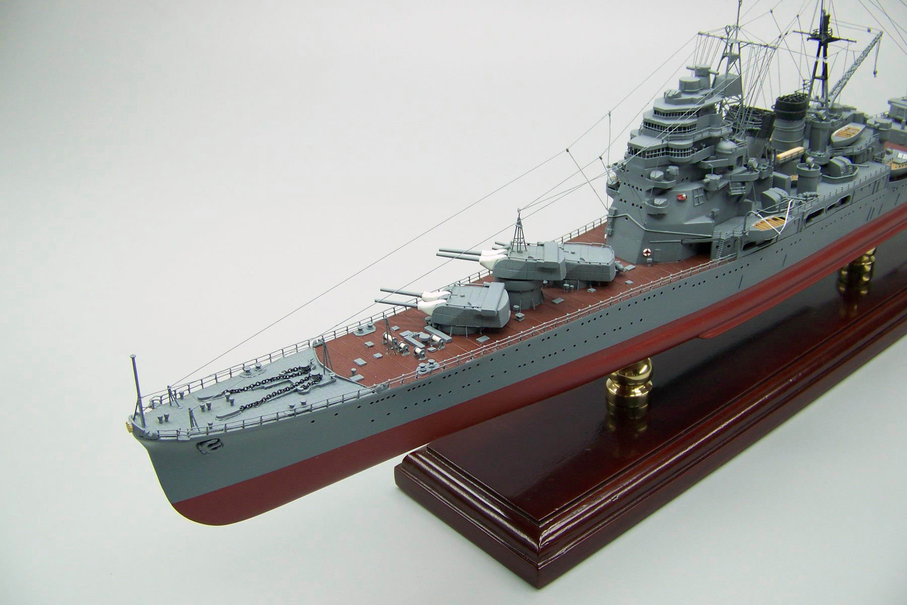 重巡鳥海精密模型完成品塗装済、1/350,1/200,1/144,1/100,木製ハンドメイド艦船精密模型製作専門店、ウッドマンクラブ