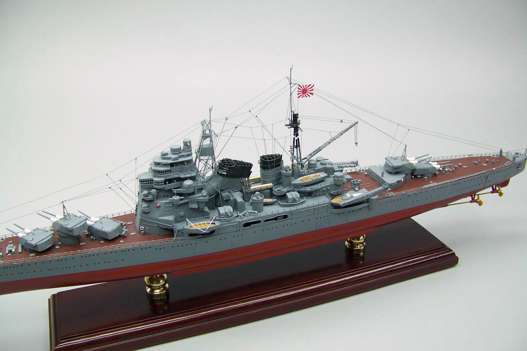 重巡鳥海精密模型完成品塗装済、1/350,1/200,1/144,1/100,木製ハンドメイド艦船精密模型製作専門店、ウッドマンクラブ