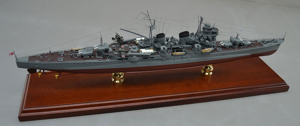 重巡羽黒精密模型完成品塗装済、1/350,1/200,1/144,1/100,木製ハンドメイド艦船模型重巡羽黒、ウッドマンクラブ