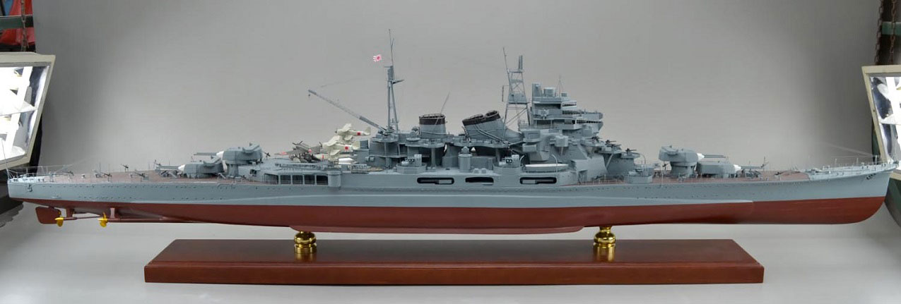 重巡摩耶精密模型完成品塗装済、1/350,1/200,1/144,1/100,木製ハンドメイド艦船模型重巡摩耶、ウッドマンクラブ