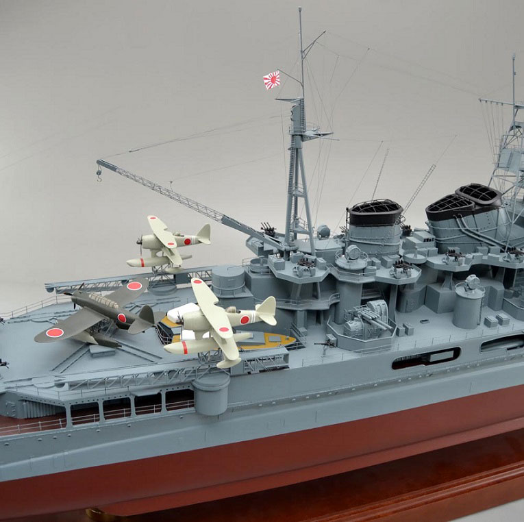 重巡摩耶精密模型完成品塗装済、1/350,1/200,1/144,1/100,木製ハンドメイド艦船模型重巡摩耶、ウッドマンクラブ