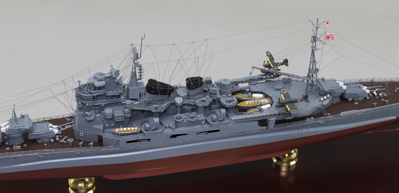 重巡高雄精密模型完成品塗装済、1/350,1/200,1/144,1/100,木製ハンドメイド艦船模型重巡高雄、ウッドマンクラブ