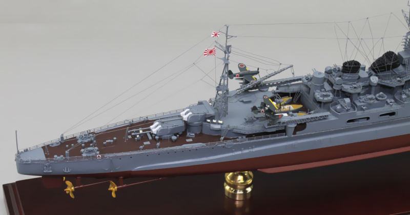 重巡高雄精密模型完成品塗装済、1/350,1/200,1/144,1/100,木製ハンドメイド艦船模型重巡高雄、ウッドマンクラブ