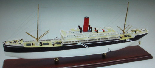 中型貨客船精密模型完成品 中型貨客船木製ハンドメイドモデル 完成品台座付き