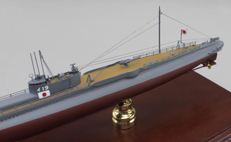 伊号第十九潜水艦（イ19）精密模型完成品塗装済、1/350イ19,1/200イ-19,1/144イ19,1/100イ-19,木製ハンドメイド、ウッドマンクラブ