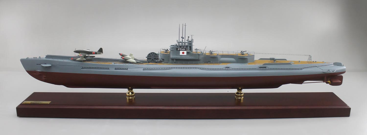 伊号第401潜水艦精密模型完成品塗装済、1/350イ400,1/200イ400,1/144イ400,1/100イ-400,木製ハンドメイド、ウッドマンクラブ