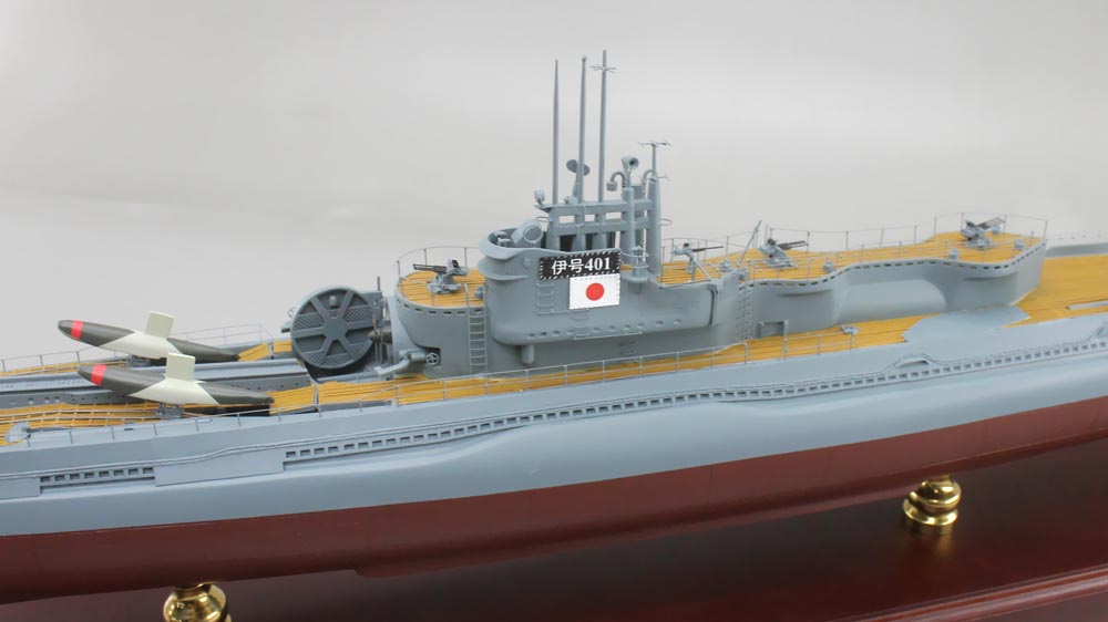 □伊号第四〇〇潜水艦（イ400）精密模型完成品 1/350イ400 1/200