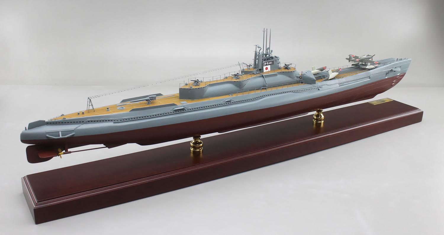 伊号第401潜水艦精密模型完成品塗装済、1/350イ401,1/200イ-401,1/144イ401,1/100イ-401,木製ハンドメイド、ウッドマンクラブ