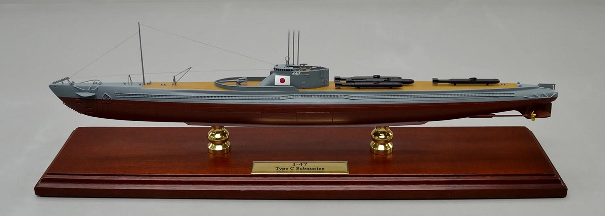 イ号47潜水艦、I-47潜水艦精密塗装済完成模型、1/350,1/200,1/144,1/100,木製ハンドメイド艦船模型I-47潜水艦 ウッドマンクラブ