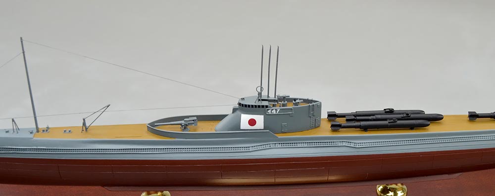 伊号第四十七潜水艦（イ47）精密模型完成品塗装済、1/350イ47,1/200イ-47,1/144イ47,1/100イ-47,木製ハンドメイド、ウッドマンクラブ