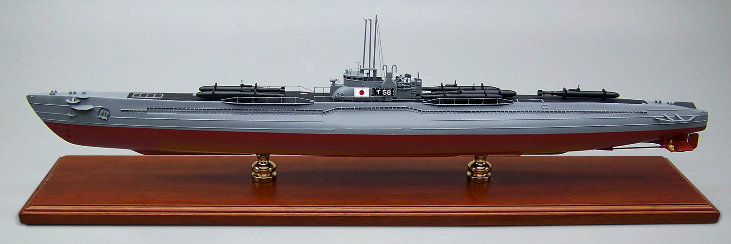 伊号第五八潜水艦精密模型完成品塗装済、1/350イ58,1/200イ-58,1/144イ58,1/100イ-58,木製ハンドメイド、ウッドマンクラブ