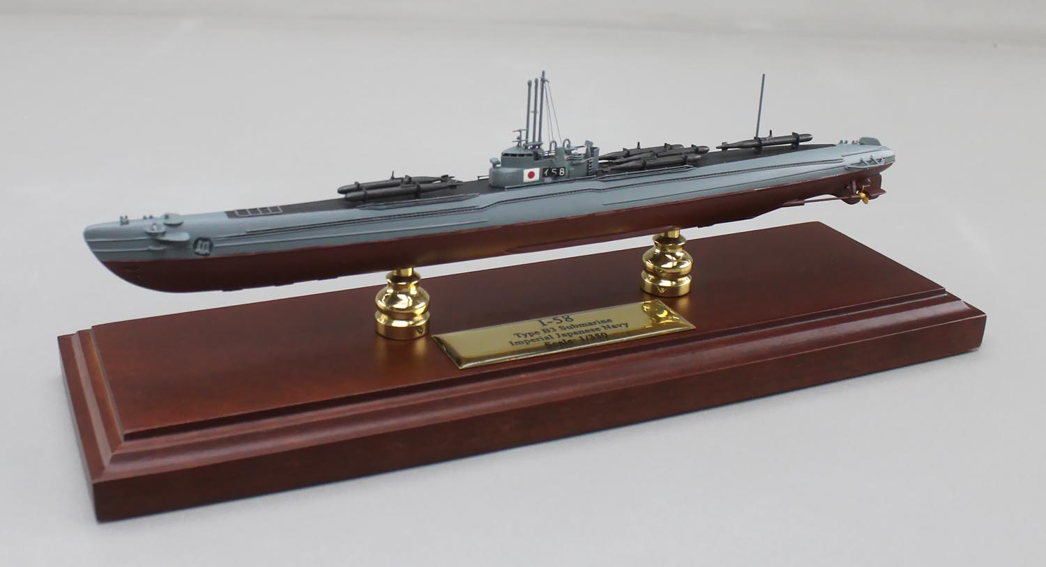 伊号第五八潜水艦精密模型完成品塗装済、1/350イ58,1/200イ-58,1/144イ58,1/100イ-58,木製ハンドメイド、ウッドマンクラブ