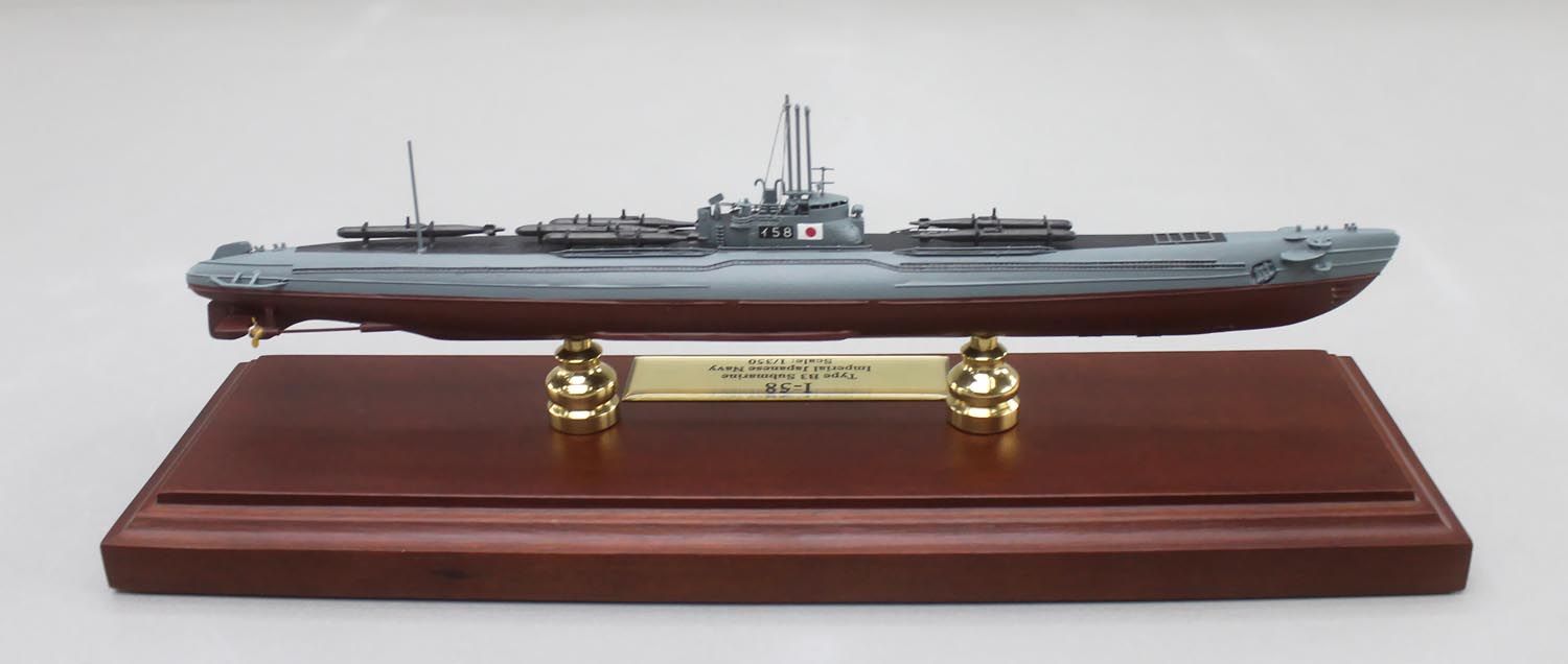 伊号第五八潜水艦精密模型完成品塗装済、1/350イ58,1/200イ-58,1/144イ58,1/100イ-58,木製ハンドメイド、ウッドマンクラブ