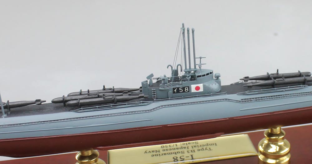 伊号第五八潜水艦精密模型完成品塗装済、1/350イ58,1/200イ-58,1/144イ58,1/100イ-58,木製ハンドメイド、ウッドマンクラブ