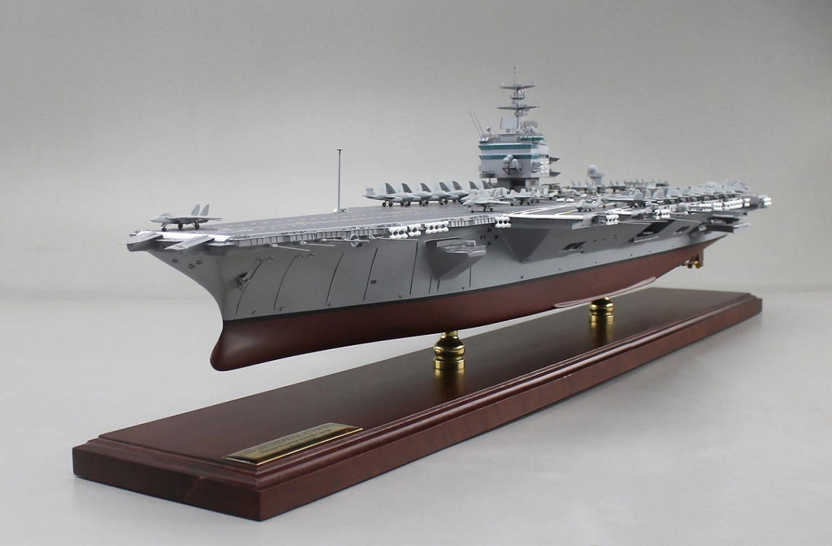 1/350米国原子力空母 CVN-65 ENTERPRISE 1/350 エンタープライズ超精密模型完成品、木製ハンドメイド、空母CVN-65エンタープライズ精密艦船模型完成品台座付の製作と通販専門店 ウッドマンクラブ