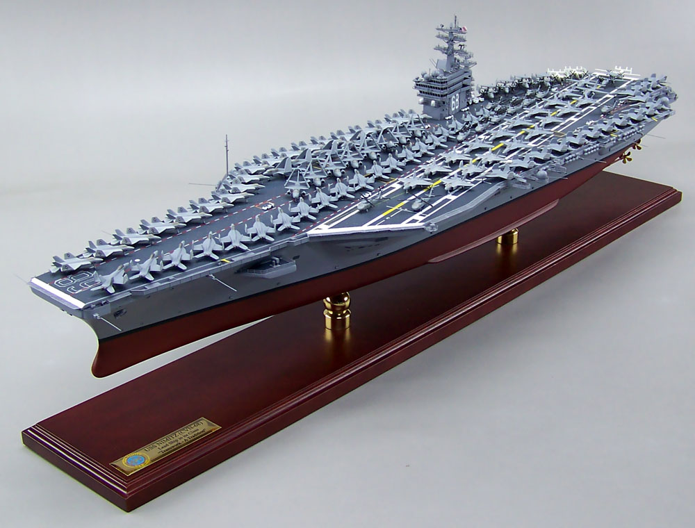 米国空母ニミッツCVN-68精密模型完成品塗装済、1/350,1/200,1/144,1/100,木製ハンドメイド艦船模型 ウッドマンクラブ