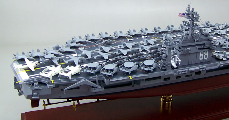 米国空母ニミッツCVN-68精密模型完成品塗装済、1/350,1/200,1/144,1/100,木製ハンドメイド艦船模型 ウッドマンクラブ