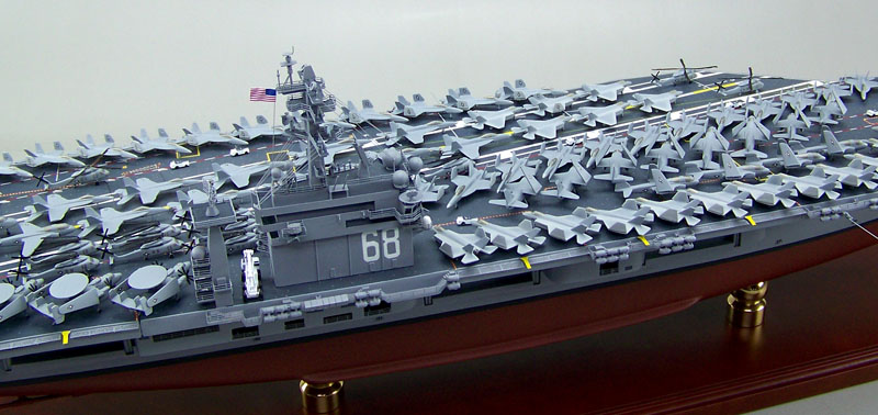 米国空母ニミッツCVN-68精密模型完成品塗装済、1/350,1/200,1/144,1/100,木製ハンドメイド艦船模型 ウッドマンクラブ