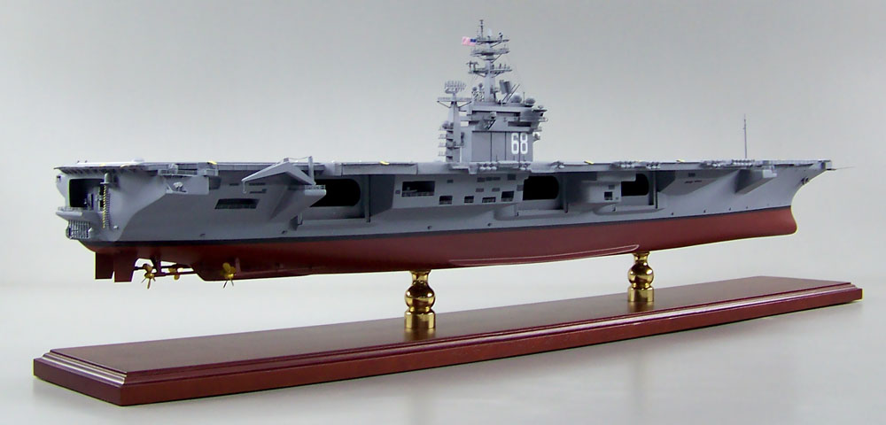 米国空母ニミッツCVN-68精密模型完成品塗装済、1/350,1/200,1/144,1/100,木製ハンドメイド艦船模型 ウッドマンクラブ