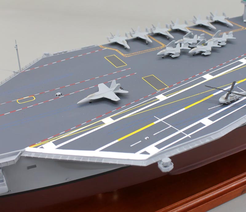 1/350米海軍原子力空母CVN-76ロナルド・レーガン超精密模型完成品、木製ハンドメイド、空母CVN-76ロナルド・レーガン精密艦船模型完成品台座付の製作と通販専門店 ウッドマンクラブ