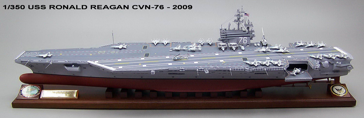 1/350米海軍原子力空母CVN-76ロナルド・レーガン超精密模型完成品、木製ハンドメイド、空母CVN-76ロナルド・レーガン精密艦船模型完成品台座付の製作と通販専門店 ウッドマンクラブ