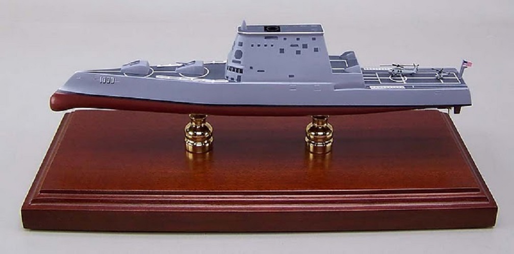 米国ミサイル駆逐艦ズムウォルト(DDG-1000 ZUMWALT)精密模型完成品塗装済、1/350,1/200,1/144,1/100,木製ハンドメイド艦船模型 ウッドマンクラブ