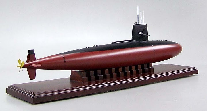 米国原子力潜水艦スコーピオン(USS SSN-589 SCORPION)精密模型完成品塗装済、米国海軍木製ハンドメイド精密艦船模型 ウッドマンクラブ